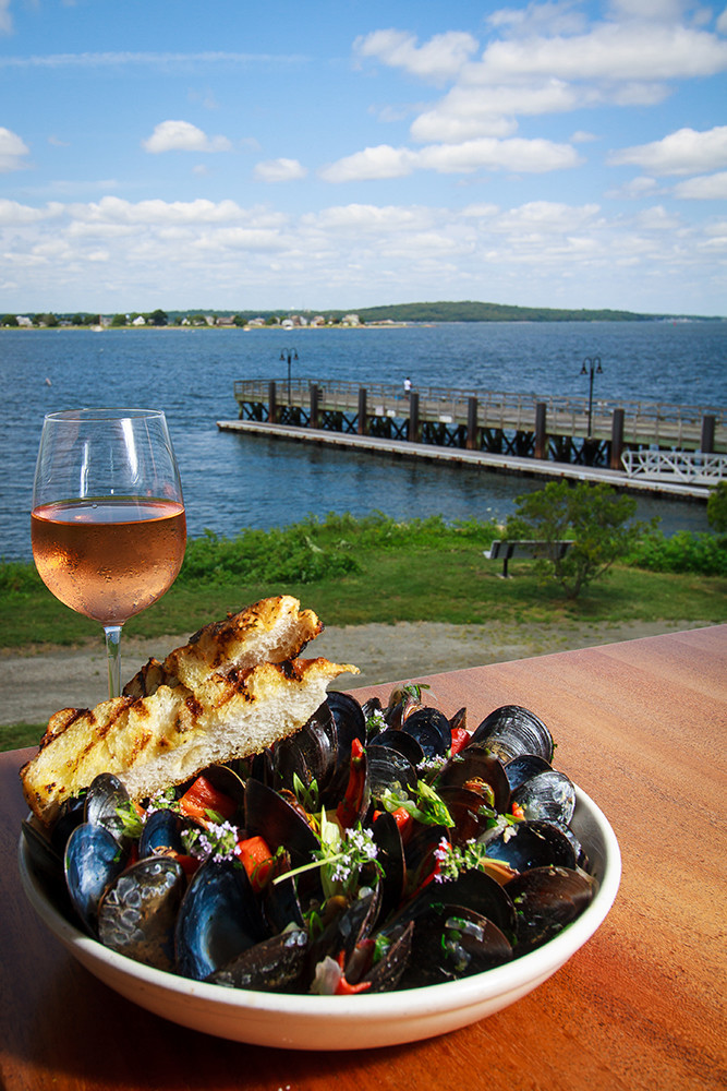 Mussels al fresco at The Boat House in Tiverton