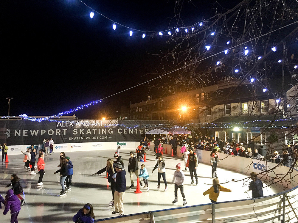 Embrace your inner Johnny Weir and Tara Lipinsky at the 
Newport Skating Rink