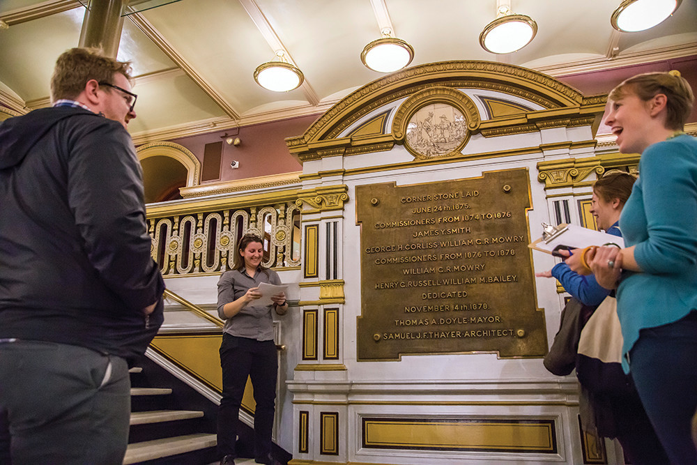 A recent Doors Open Rhode Island tour took guests deep into the heart of Providence City Hall