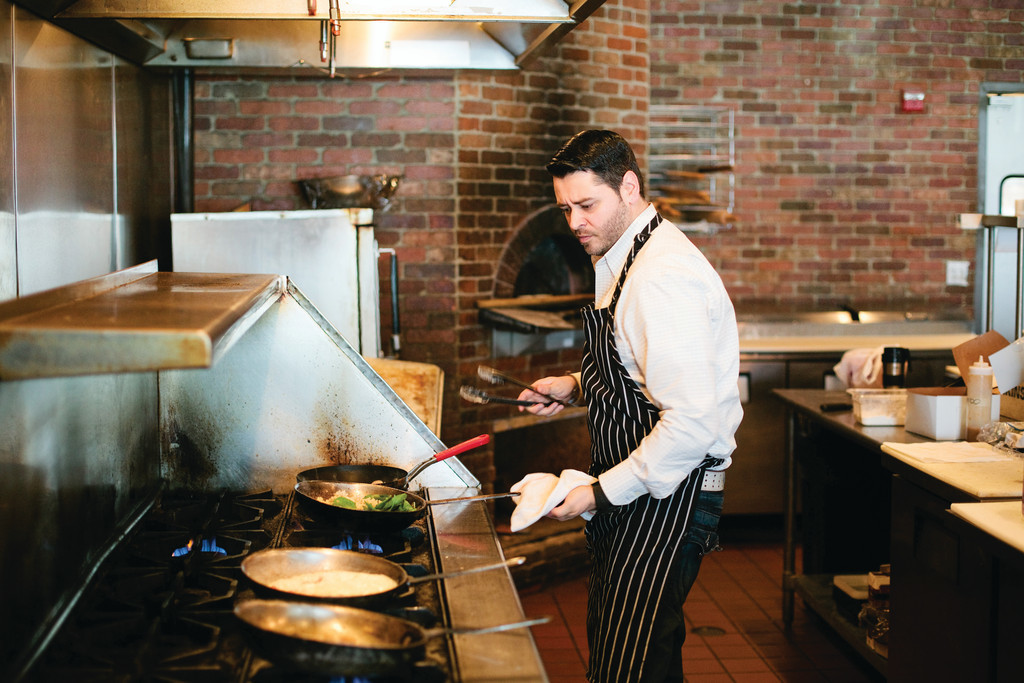 Pizzico co-owner Daniel Teodoro; the Providence restaurant just opened a second location in Barrington
