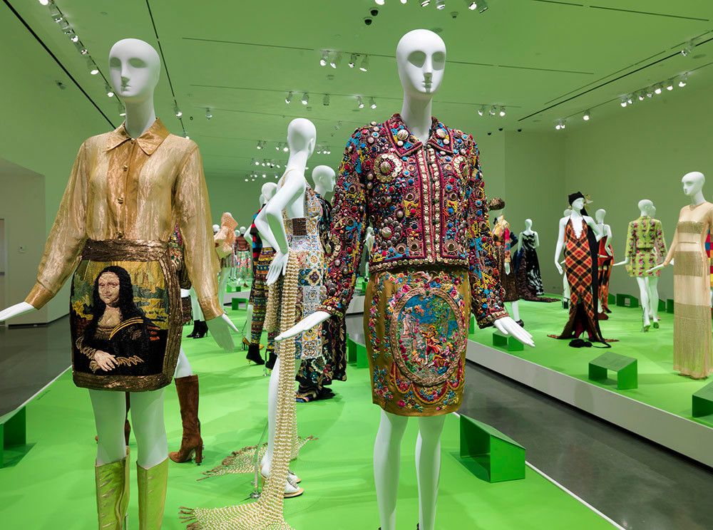 Installation view of "All of Everything: Todd Oldham Fashion." Exhibition on view at the RISD Museum April 8â€“September 11, 2016. RISD Museum, Providence, RI.