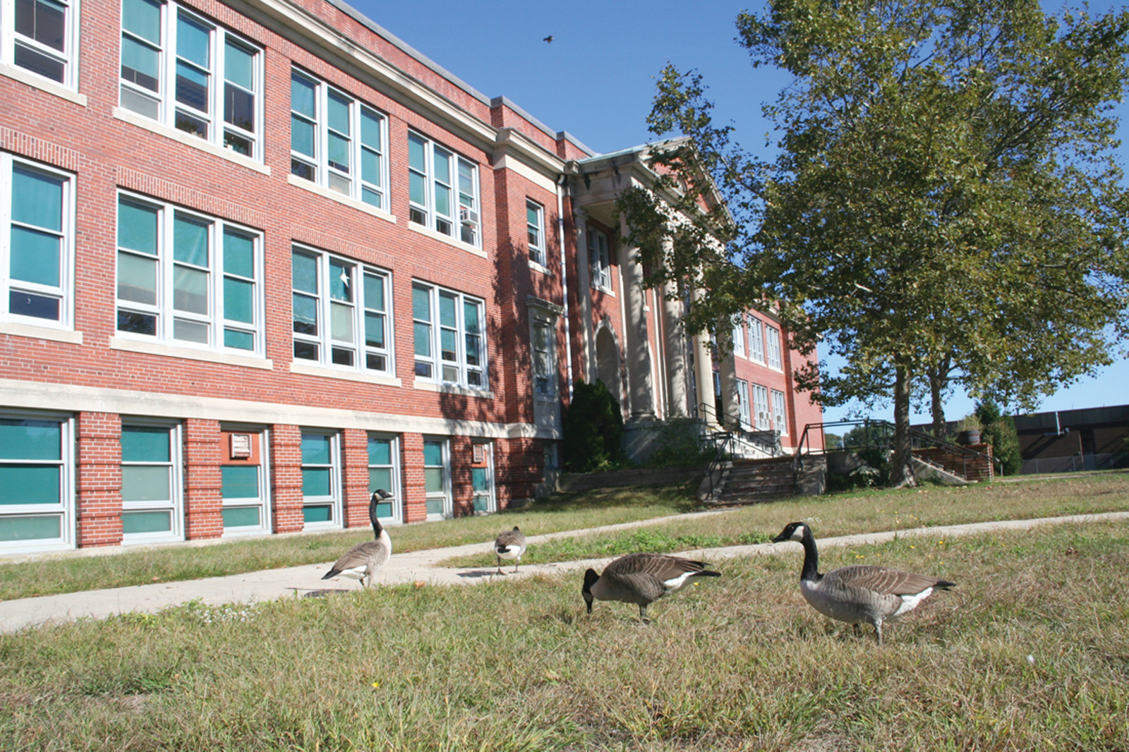 FLOCKING TO ALDRICH: The School Committee voted Tuesday night to turn over Aldrich Junior High to the city later this month. Superintendent Philip Thornton said yesterday the first two floors of the school, which was built in 1934, have been cleaned out and the basement is next. The city is preparing to advertise for proposals for the sale and future use of the building.