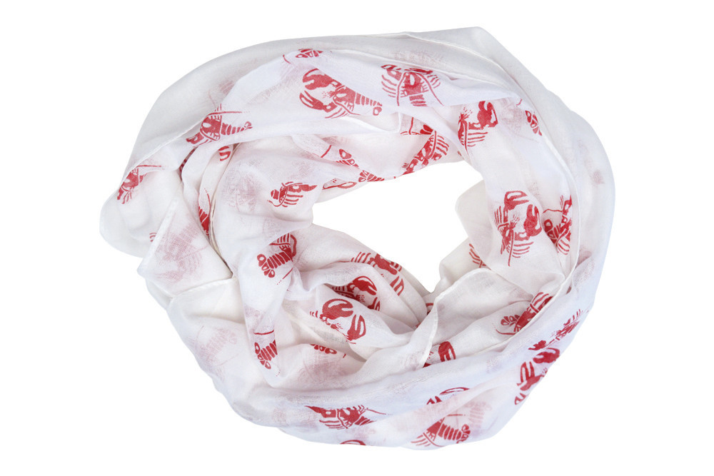 Lobster scarf, $18.95
Seaside Style, locations in East Greenwich and Wakefield. ShopSeasideStyle.com