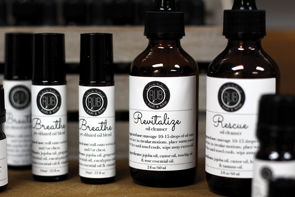 Essential oil cleanser, $15-$25; Pre-diluted essential oil blends, $3-$15