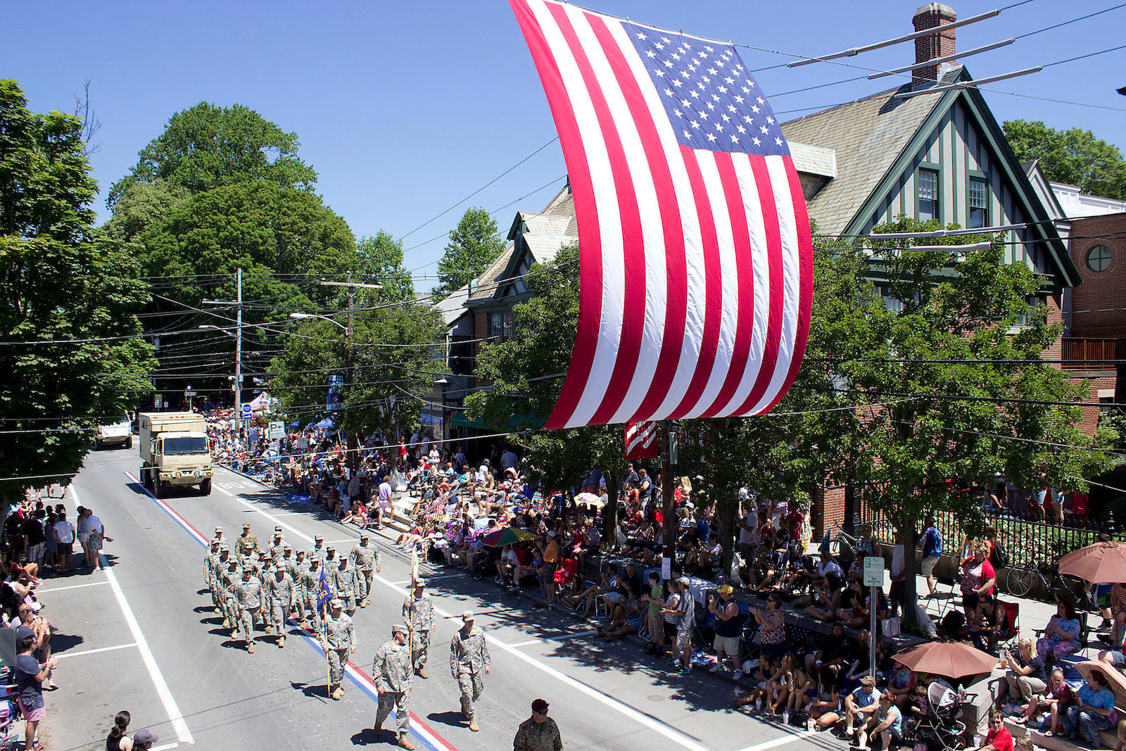The Fourth of July Parade winds down Hope Street last year. The celebration helps get Bristol national exposure each year.
