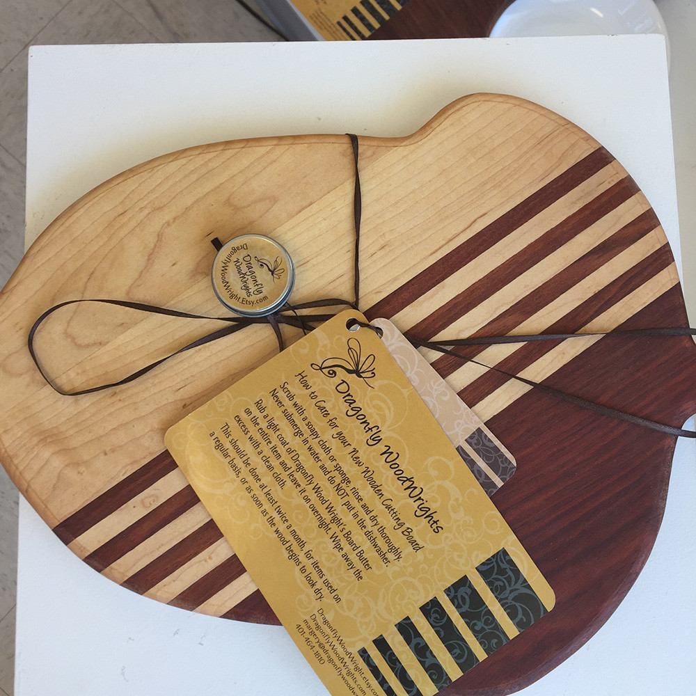 Cutting Board by Margery Bradshaw of Dragonfly WoodWrights, $50