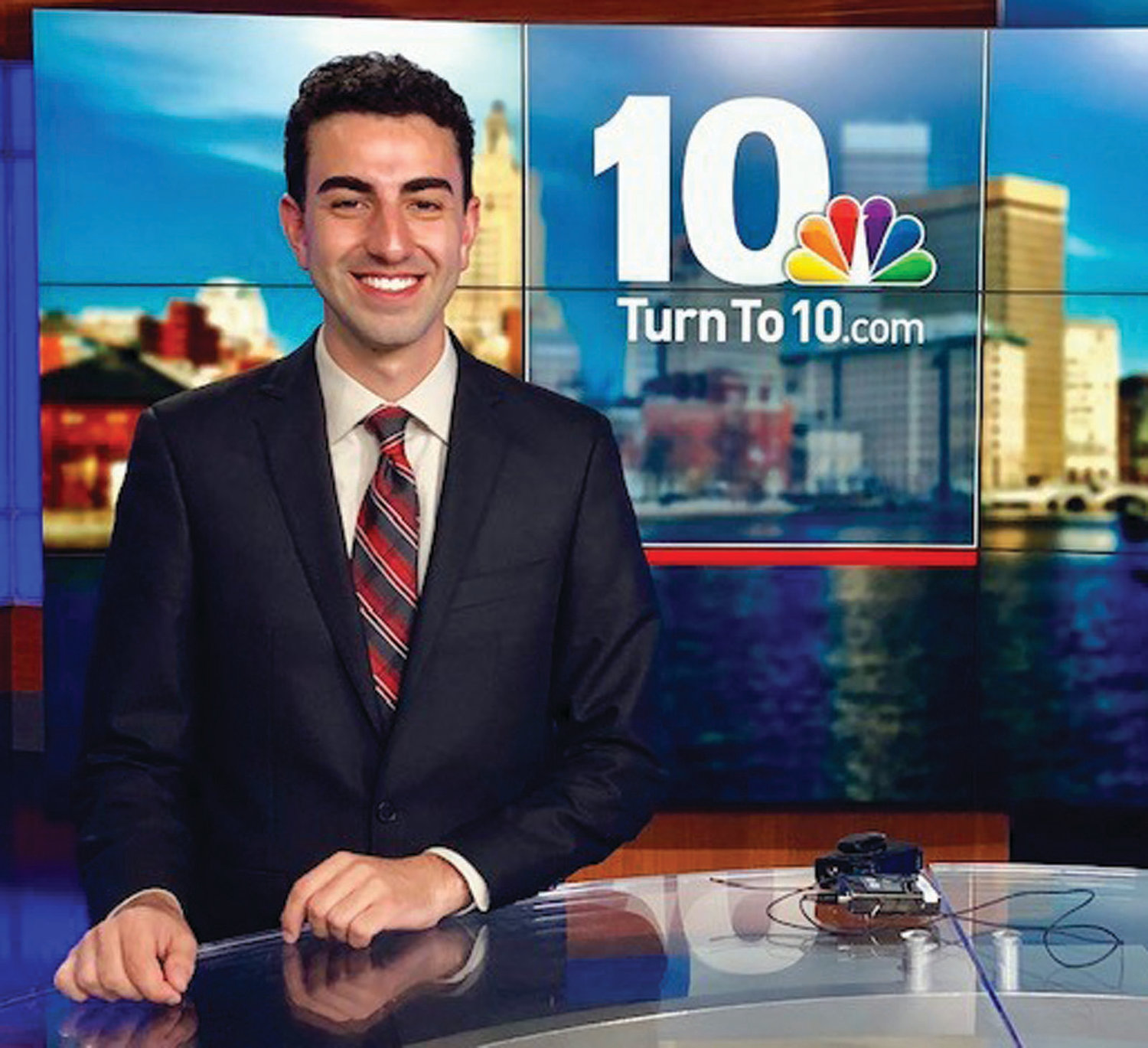 THERE FOR RHODE ISLAND, RAIN OR SHINE: Johnston’s Anthony Macari was recently hired as a digital weather producer and meteorologist at NBC 10 WJAR, helping him achieve his dream of coming home to do what he loves in his home state.